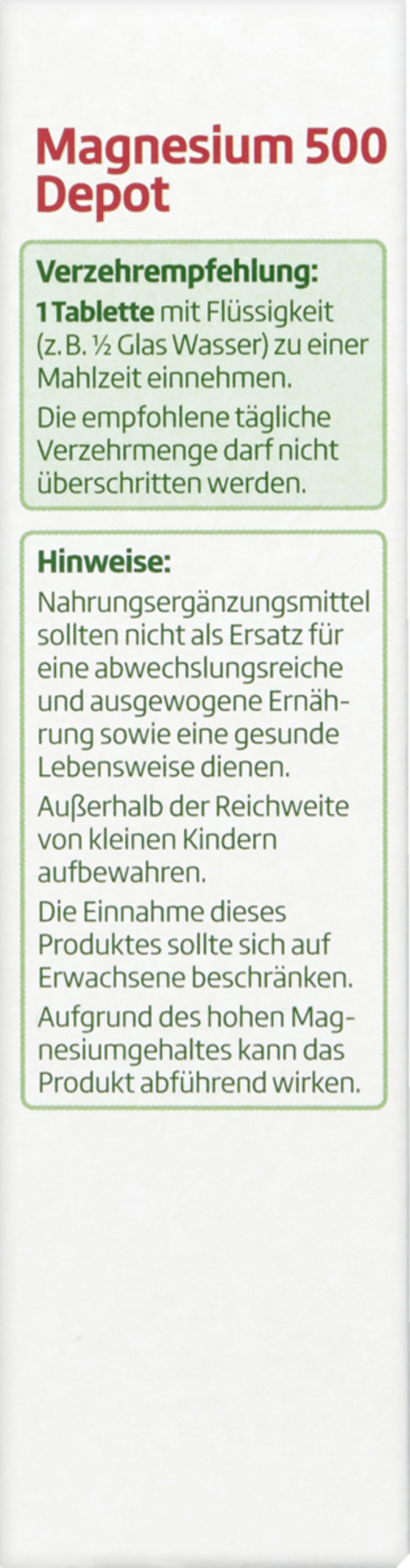 Bild 4 von altapharma Magnesium 500 Depot