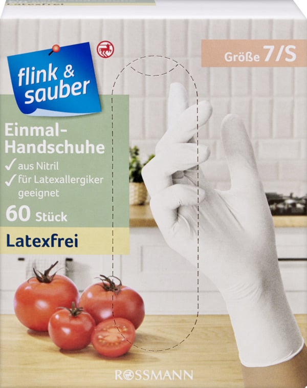 Bild 1 von flink & sauber Einmal-Handschuhe Nitril Gr. S