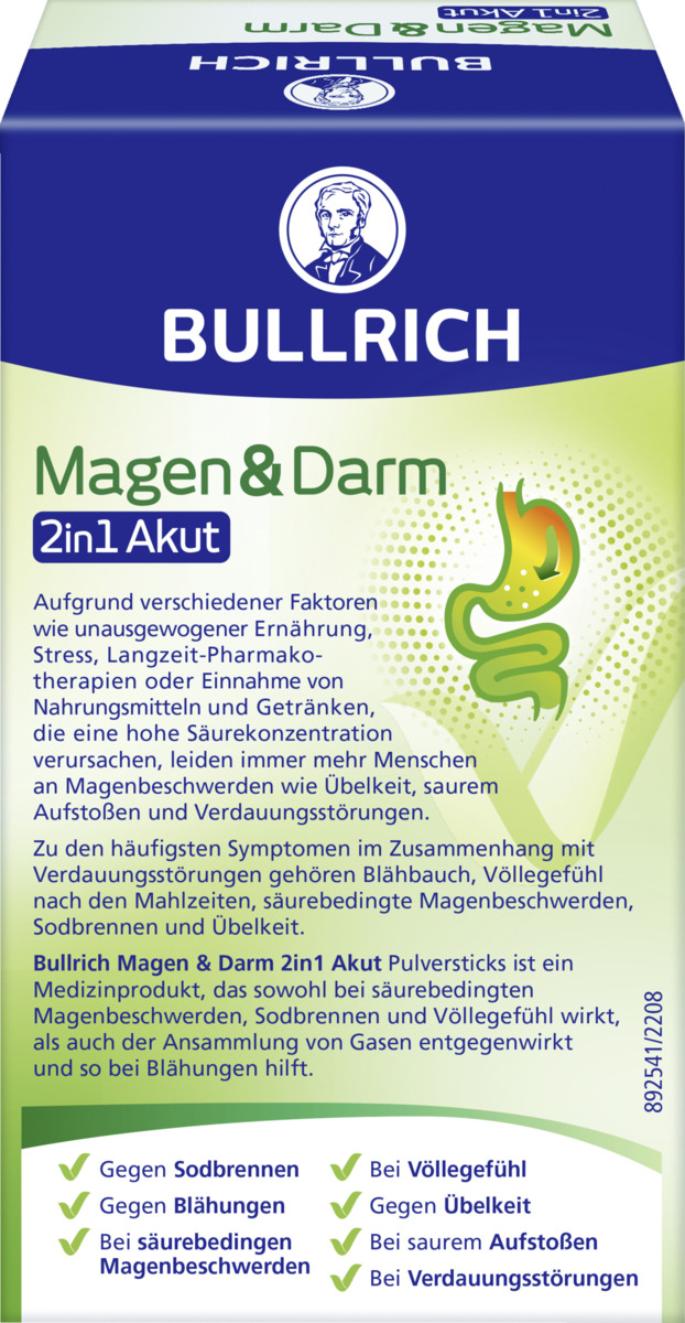 Bild 4 von Bullrich Magen & Darm 2in1 Akut Pulversticks