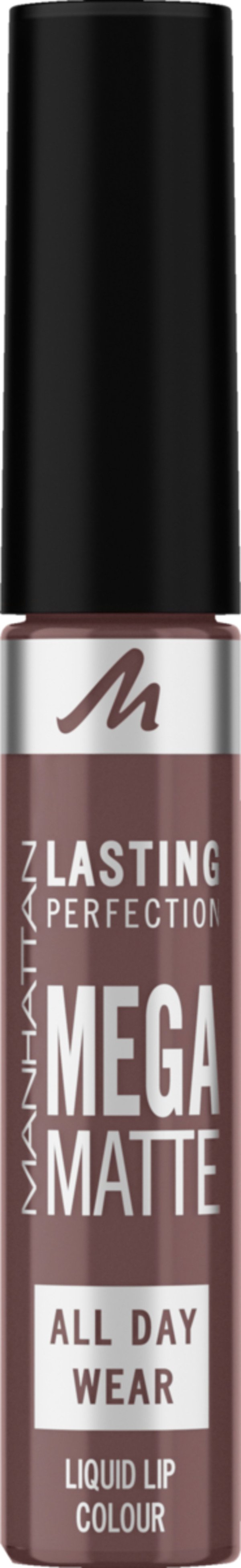 Bild 1 von Manhattan Lasting Perfection Mega Matte Liquid Lip Color, Fb. 860 State of Burgundy