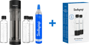 Sodapop Trinkwassersprudler "Logan" Starterset + DUO Set PET-Flaschen