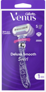 Gillette Venus Deluxe Smooth Swirl Rasierer mit einer Klinge