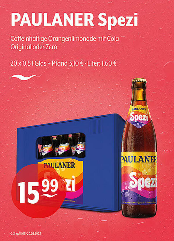 Bild 1 von PAULANER Spezi Coffeinhaltige Orangenlimonade mit Cola
Original oder Zero