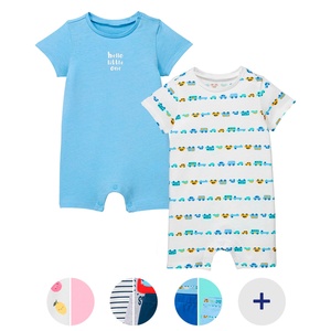 IMPIDIMPI Baby oder Kleinkinder Schlafanzug oder Baby-Strampler, 2er-Set