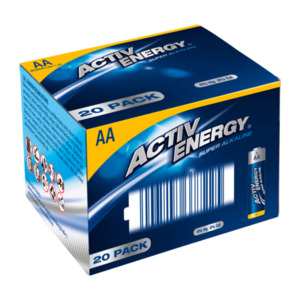 ACTIV ENERGY 20er-Alkaline-Batterien