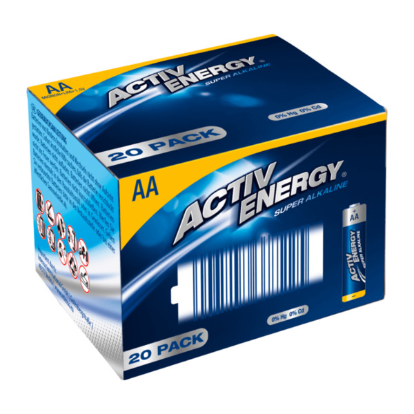 Bild 1 von ACTIV ENERGY 20er-Alkaline-Batterien
