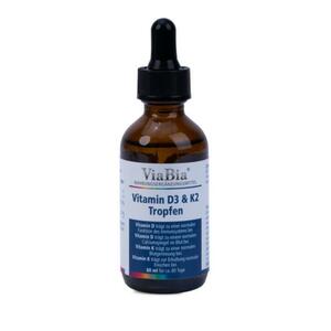 ViaBia Vitamin D3 K2 Tropfen 2er Set