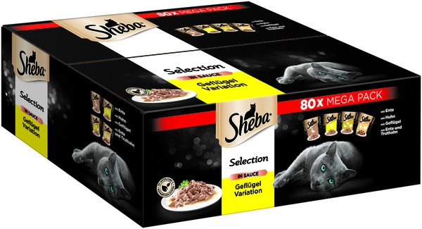 Bild 1 von Sheba Multipack Selection in Sauce Geflügel Variation 80 x 85g