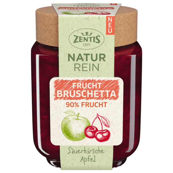 Bild 1 von Zentis Frucht Bruschetta Sauerkirsche Apfel 200g