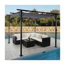 Bild 1 von Pergola MCW-C42, Garten Pavillon, stabiles 6cm-Gestell + Schiebedach ~ 3,5x3,5m grau