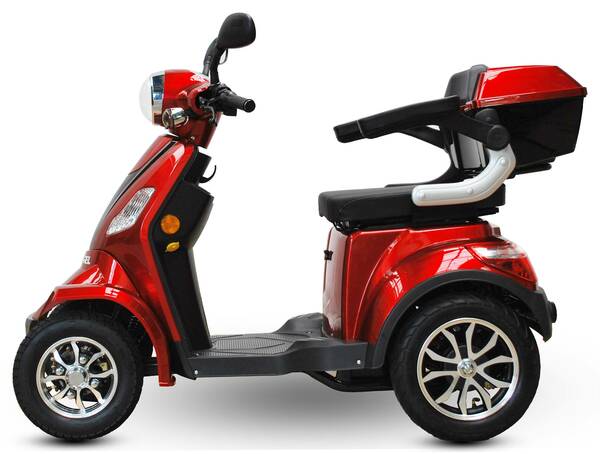 Bild 1 von E-Scooter rot - 4 Räder - 25 km/h - Seniorenmobil