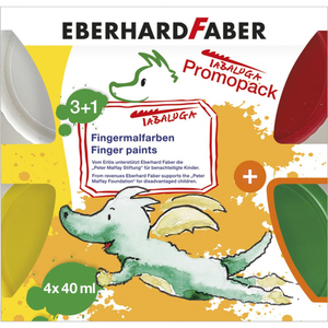 Eberhard Faber - Tabaluga - Fingermalfarben - 3+1