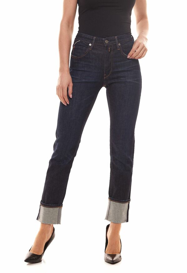 Bild 1 von REPLAY Jacksy Regular Fit Hose schlichte Damen Jeans Dunkelblau