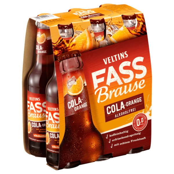 Bild 1 von Veltins Fassbrause Cola Orange 6x0,33l