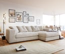 Bild 1 von Ecksofa Svada 285x175 cm Mikrofaser Beige Recamiere rechts