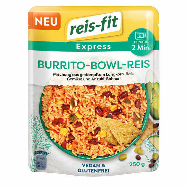 Bild 1 von Reis fit Burrito Bowl Reis Express 250 g