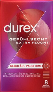 Durex Gefühlsecht Extra Feucht Kondome 8ST