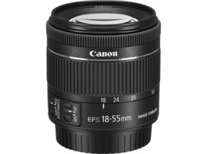 CANON 1620C005 STM 18 mm - 55 f/4-5.6 EF-S, IS (Objektiv für Canon EF-S-Mount, Schwarz)