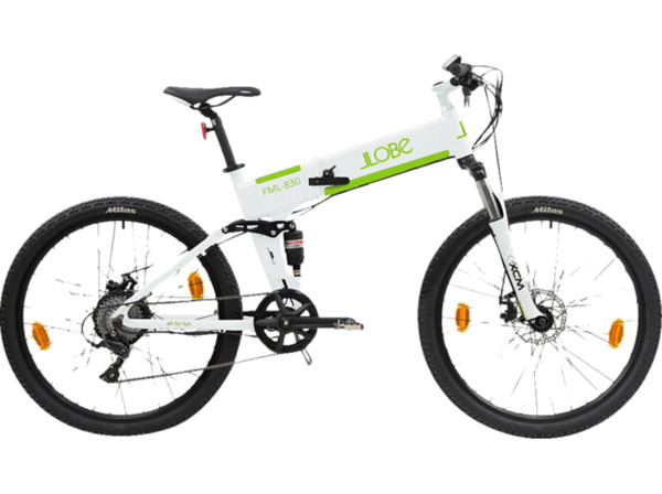 Bild 1 von LLOBE 27,5” Falt Mountain E‐Bike FML‐830 Mountainbike (Laufradgröße: 27,5 Zoll, Rahmenhöhe: 48 cm, Unisex-Rad, 374.4 Wh, Weiß)