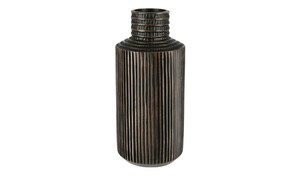 Vase braun Polyresin (Kunstharz) Maße (cm): H: 35,5  Ø: [16.5] Dekoration