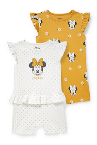 C&A Multipack 2er-Minnie Maus-Baby-Schlafanzug, Weiß, Größe: 68