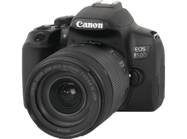 Bild 1 von CANON EOS 850D Kit Spiegelreflexkamera, 24,1 Megapixel, 18-135 mm Objektiv (EF-S, IS II, USM), Touchscreen Display, WLAN, Schwarz