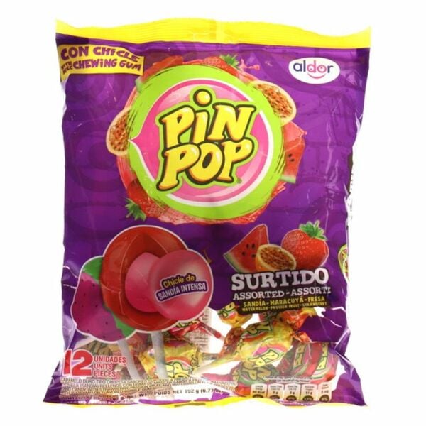 Bild 1 von Pin Pop Lollies Mix mit Bubble Gum Center
