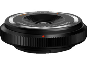 OLYMPUS Body Cap Lens 9mm F8.0 9 mm - f/8 (Objektiv für Micro-Four-Thirds, Schwarz)