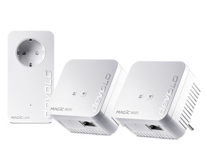 DEVOLO 8570 Magic 1 WiFi mini Multiroom Kit Powerline Adapter 1200 Mbit/s Kabellos und Kabelgebunden