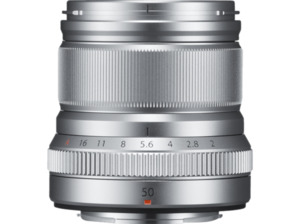 FUJIFILM XF50mm 50 mm - f/2 WR (Objektiv für Fuji X-Mount, Silber)