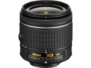 NIKON AF-P DX VR 18 mm - 55 f/3.5-5.6 AF-P, DX, (Objektiv für Nikon F-Mount, Schwarz)