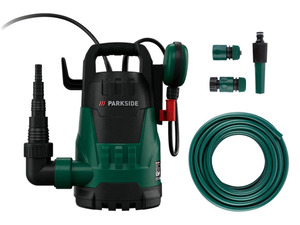 PARKSIDE® Klarwassertauchpumpe »PTPK 400 B1«, mit Gartenschlauch-Set