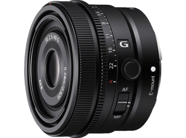 Bild 1 von SONY SEL40F25G Vollformat - 40 mm f/2.5 G-Lens, FHB, IF, Circulare Blende, DMR (Objektiv für Sony E-Mount, Schwarz)