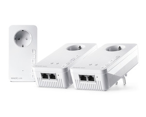 DEVOLO 8625 Magic 2 WiFi next Multiroom Kit Powerline Adapter 2400 Mbit/s Kabellos und Kabelgebunden