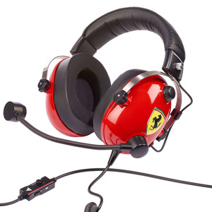 THRUSTMASTER T.Racing Scuderia Ferrari Edition, Over-ear Gaming Headset Rot / Schwarz