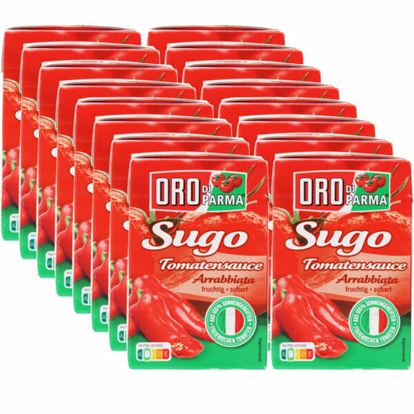 Bild 1 von Oro di Parma Tomaten-Sauce Arrabiata, 16er Pack