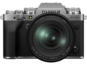 FUJIFILM X-T4 Kit Systemkamera mit Objektiv 16-80 mm , 7,6 cm Display Touchscreen, WLAN