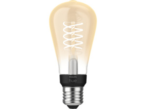 PHILIPS Hue White E27 LED Filament Edison ST64 Smarte Glühbirne Warmweiß