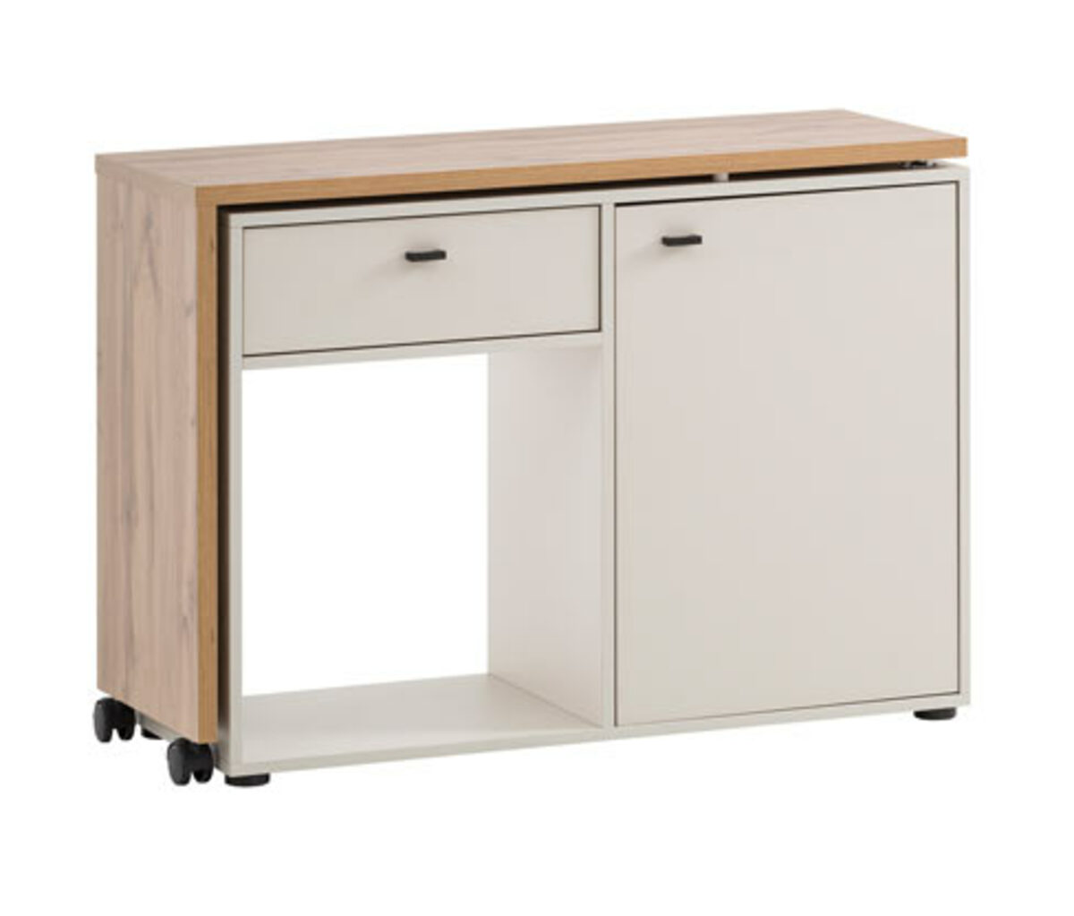 Bild 1 von 2-in-1-Drehtischschrank, creme/eiche
