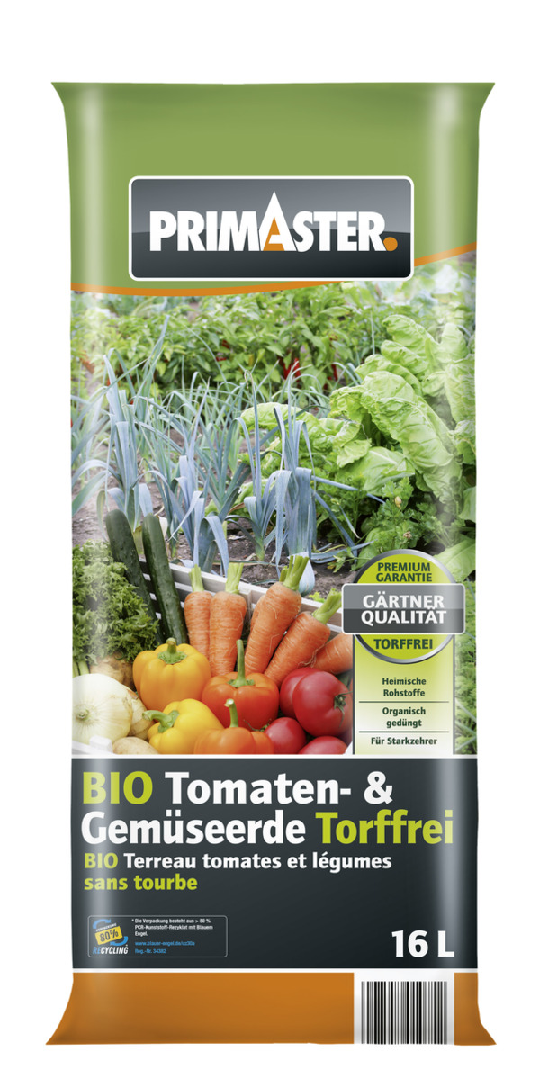 Bild 1 von Primaster Bio Tomaten und Gemüse Erde 16 L