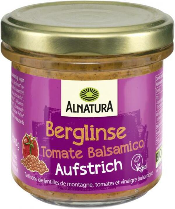 Bild 1 von Alnatura Aufstrich Berglinse Tomate Balsamico