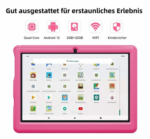 Bild 1 von BUFO KT1006 Tablet (10,1", 32 GB, Android 12, hohe Akku-Kapazität)