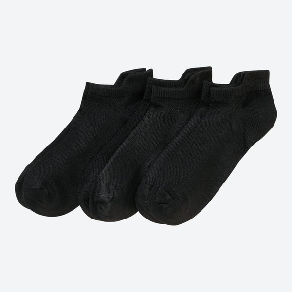 Bild 1 von Damen-Sport-Sneaker-Socken mit Fersenschutz, 3er-Pack