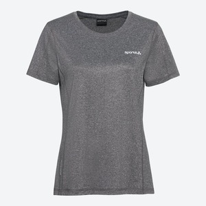 Damen-Fitness-T-Shirt in Melange-Optik