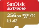 Bild 2 von Sandisk Extreme® microSDXC™-UHS-I-Karte Speicherkarte (256 GB, Video Speed Class 30 (V30)/UHS Speed Class 3 (U3), 190 MB/s Lesegeschwindigkeit)