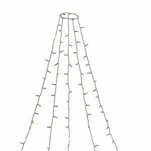 Konstsmide LED Baummantel mit Ring Ø 11, 5 cm 50 Bernsteinfarbene Dioden