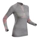 Bild 1 von Skiunterwäsche Funktionsshirt BL 980 Seamless Wolle Damen grau/rosa