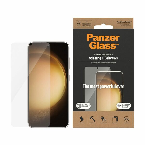 Bild 1 von PanzerGlass Displayschutz - Samsung Galaxy S23 UWF AB wA, Displayschutzglas