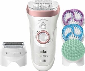 Braun Epilierer Silk-épil 9 9-990 SkinSpa, Aufsätze: 13 St., Micro-Grip-Pinzetten-Technologie, kabellose Wet & Dry-Epilation