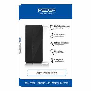 PEDEA Display-Schutzglas - iPhone 14 Pro für iPhone 14 Pro, Displayschutzglas